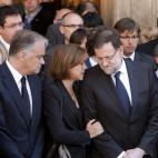 Mariano Rajoy, María Dolores de Cospedal y Esteban González Pons.