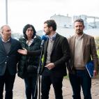 Pablo Casado en Lugo, durante su encuentro el 5 de marzo con el Comit&eacute; de Empresa de Alcoa.