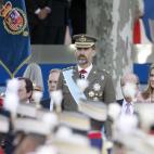 Los príncipes durante un momento del desfile.