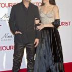 En Madrid durante la presentación de The Tourist (2010)