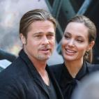 En la presentación de Guerra Mundial Z (2013), en París.