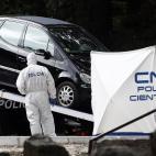 GRAF4621 CERCEDILLA (Comunidad de Madrid), 1/9/2019.-El coche de la exesquiadora olímpica Blanca Fernández Ochoa ,un Mercedes clase A negro, desaparecida desde el pasado 23 de agosto, ha sido encontrado en un aparcamiento para senderistas del ...