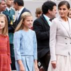 En el desfile del D&iacute;a de la Hispanidad de 2018, hicieron una excepci&oacute;n con el color del vestido de Leonor. Esta vez era rojo.