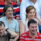 Blanca asiste a una corrida de toros en la Feria de San Isidro en la plaza de toros de Las Ventas en 2012.