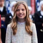 En 2019, por primera vez, Sof&iacute;a y Leonor asist&iacute;an a la entrega de los Premios Princesa de Asturias. Aqu&iacute;, llegando al teatro Campoamor.