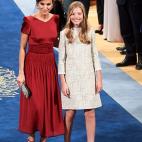 La infanta en la ceremonia de la entrega de los &uacute;ltimos Premios Princesa de Asturias.