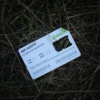 Una tarjeta SIM usada.