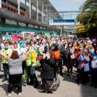 Acto de cierre del hospital de campa&ntilde;a del recinto ferial de Ifema (Madrid) el 1 de mayo.