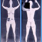 Imagen de escáner que muestra cuerpo desnudo en el Ronald Reagan National Airport, en Virginia.