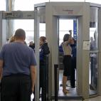 Escáner en el Logan Airport en Boston.