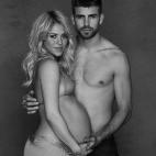 Shakira sólo ha dejado al desnudo su barriga. El primer hijo de Shakira y Piqué nacerá en el primer trimestre del año