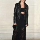 Und auch 2014 setzte sie auf die schwarze Lederjacke.