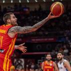 BEIJING, CHINA - SEPTEMBER 15: Juancho Hernangomez (41) of Spain in action during the FIBA World Cup Final match between Spain and Argentina in Beijing, China on September 15, 2019. (Photo by Stringer/Anadolu Agency via Getty Images)