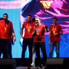 Sergio Scariolo también se animó con el micrófono