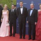 Junto al rey, la infanta y la princesa Corinna en los premios Laureus en 2006.