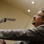 El portavoz de En Comú Podem, Xavier Doménech, firma su declaración, según aparece en la web oficial del Congreso, sin hacer constar ninguna propiedad, bien inmueble o depósito bancario alguno.