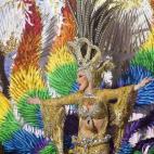 La candidata Erika Hernández Martín, con la fantasía 'Rasputín'