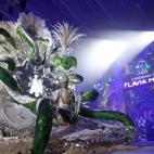 La candidata Flavia Martínez, con la fantasía 'Eva'