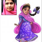 Malala, la niña pakistaní atacada por los talibanes, arriesgó su vida por aquello en lo que creía y sigue creyendo: la educación y la igualdad de todas las niñas del mundo. ¿Qué más da su apariencia? Esta niña brilla por sí sola.