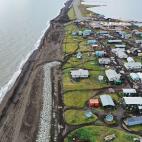 Detalle cenital de su geografía cada vez más menguante