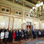 El presidente del Congreso, Jesús Posada, durante su intervención hoy en el acto central del Día de la Constitución, en el que se conmemora el 35 aniversario de la Carta Magna.