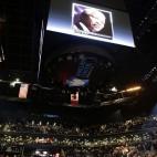 Antes de un partido entre en el Barclays Center de Brooklyn, en Nueva York