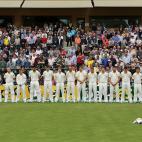 Minutos de silencio en un partido de squash entre Australia e Inglaterra, en Adelaida (Australia)
