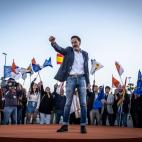 De campaña en Cataluña, en 2019