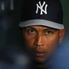 Alex Rodríguez, jugador de los Yankees de Nueva York, que se enfrentó con los Red Sox en el parque Fenway en Boston, el 16 de agosto