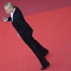 A su llegada a la proyección de la película The Last Face