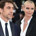 A su llegada a la proyección de la película The Last Face