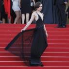 A su llegada a la proyección de la película The Last Face