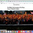 El 9 de enero de 2019, el diario estadounidense The New York Times no dudaba en calificar a Vox como de "extrema derecha", "nacionalista" y "anti-inmigrante". Y escrib&iacute;a lo siguiente sobre el partido de Abascal: "Vox es solo una corriente...