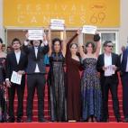 En la presentación de la película 'Aquarius'.