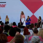 La vicepresidenta segunda del Gobierno, Yolanda Díaz, durante el acto de inicio de su nuevo proyecto político, 'Sumar'.