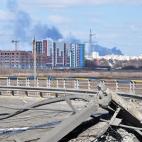 Bombardeos en Irpin.