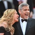 Durante la presentación de la película Money Monster de Jodie Foster y protagonizada por George Clooney y Julia Roberts. Fue la noche del jueves 12 de mayo.