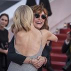 Durante la presentación de la película Money Monster de Jodie Foster y protagonizada por George Clooney y Julia Roberts. Fue la noche del jueves 12 de mayo.