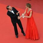 Durante la presentación de la película Money Monster de Jodie Foster y protagonizada por George Clooney y Julia Roberts. Fue la noche del jueves 12 de mayo.