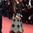 Durante la presentación de la película Café Society, con la que Woody Allen inauguró la 69º edición del Festival de Cannes .