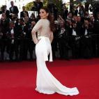 Durante la presentación de la película Café Society, con la que Woody Allen inauguró la 69º edición del Festival de Cannes .