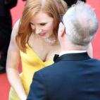 Durante la presentación de la película Café Society, con la que Woody Allen inauguró la 69º edición del Festival de Cannes .