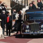 La duquesa de Cambridge, a su llegada a Windsor.