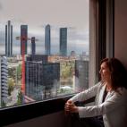 Divisando Madrid desde la sede de la Agencia EFE.