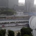 En diez minutos, Madrid se ha cubierto de blanco por la granizada.