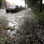 En diez minutos, Madrid se ha cubierto de blanco por la granizada.