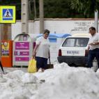 La imagen de la granizada ha sido Almazón (Soria).