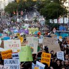 Cibeles y los alrededores del Ayuntamiento de Madrid, epicentro de la marcha.