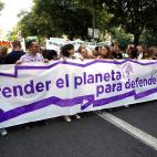 Cabecera de la manifestaci&oacute;n por el clima en Madrid.