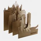 Diseñadas por Salsarela, pocket-cities son postales de ciudades en tres dimensiones, fabricadas en cartón y cortadas con láser, en formatos pequeños (17x11cm) para ser llevadas de un lugar a otro. Pueden usarse como postal, como guía de an...